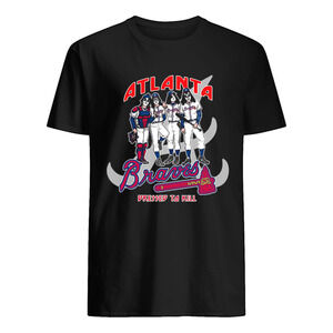Atlanta Braves Dress To Kill Kiss Parody Shirt